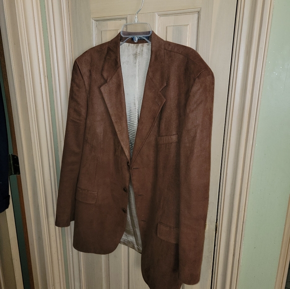 Mens sz 46 T Lord & Taylor Fifth Avenue Collection Blazer Sport Coat Microfiber - Picture 13 of 14